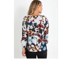 Women's Marco Polo Ruched Blouse Wonderland