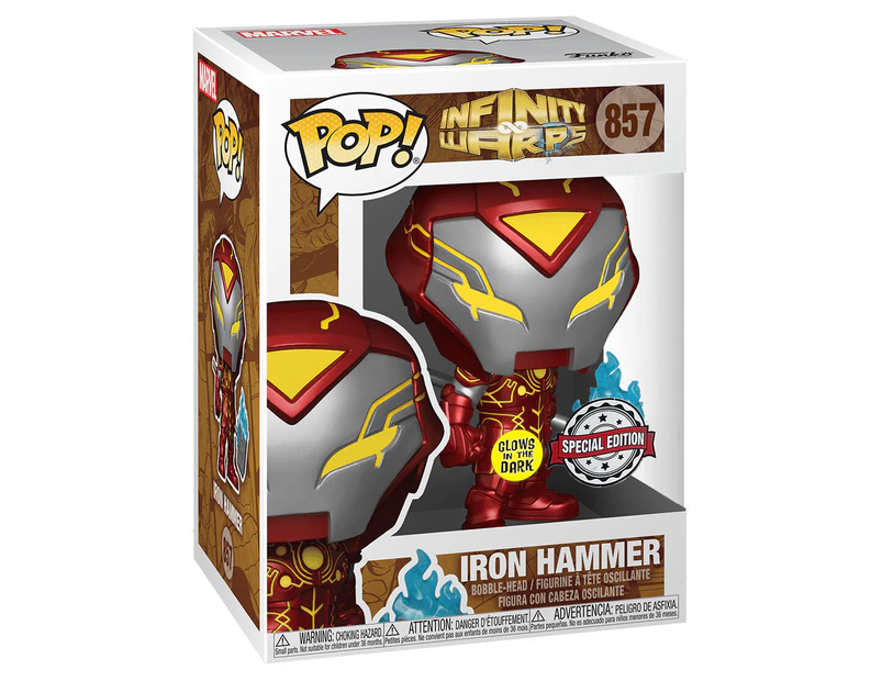 Funko POP! Marvel #857 Infinity Warps - Iron Hammer (Glow-In-The-Dark)