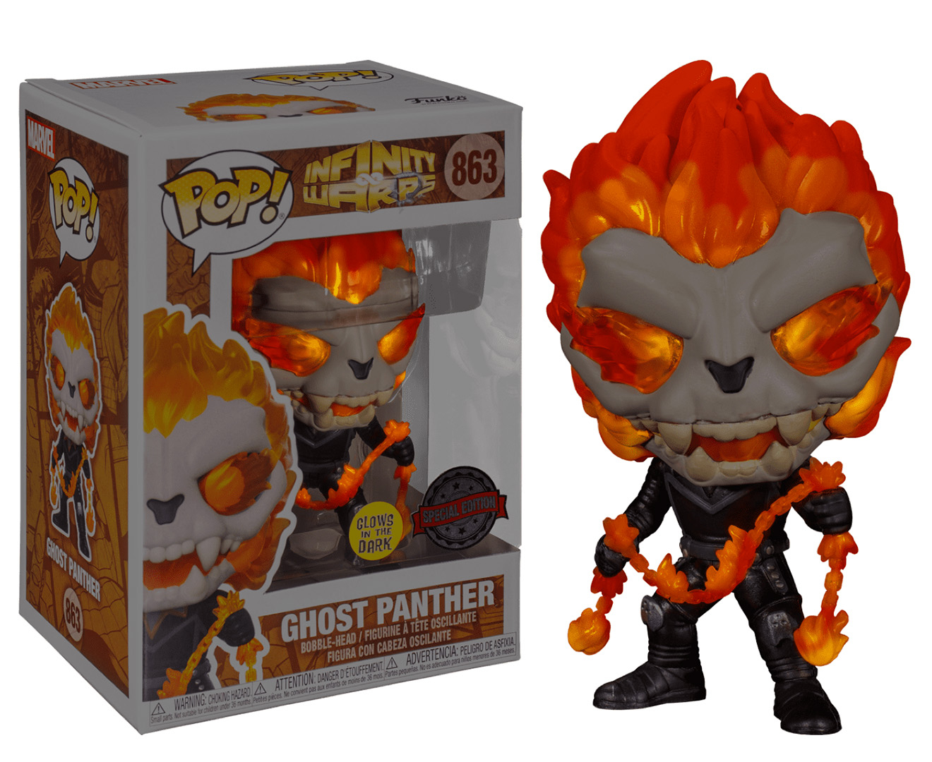 Funko POP! Marvel Infinity Warps: Ghost Panther Vinyl Figure | Catch.com.au