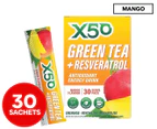 X50 Green Tea + Resveratrol Antioxidant Energy Drink Mango 30 Serves