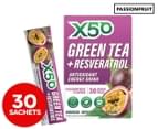 X50 Green Tea + Resveratrol Antioxidant Energy Drink Passionfruit 30 Serves 1