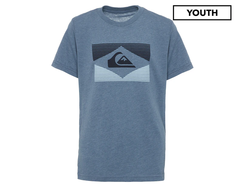 Quiksilver Youth Boys' Days Gone By Tee / T-Shirt / Tshirt - Captain's Blue Heather