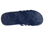 Adidas Unisex Adissage Slides - Cloud White/Dark Blue