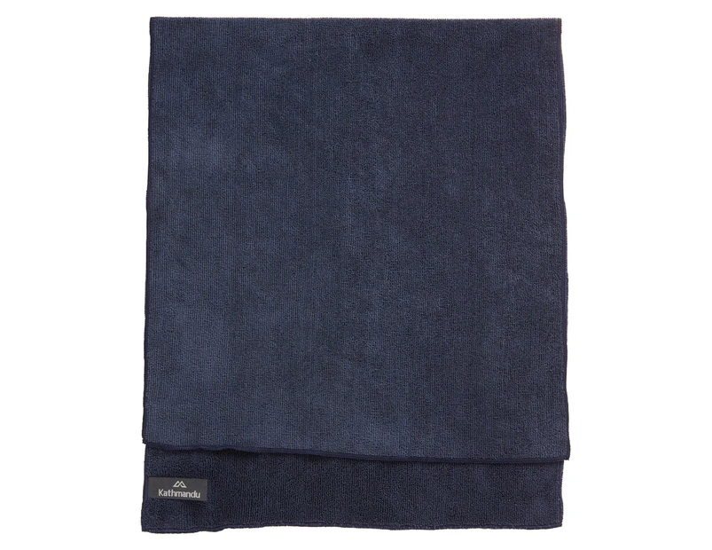 Kathmandu Microfibre Soft Lightweight Absorbent QuickDrying Compact Towel Medium  Unisex  Pants - Blue Dark