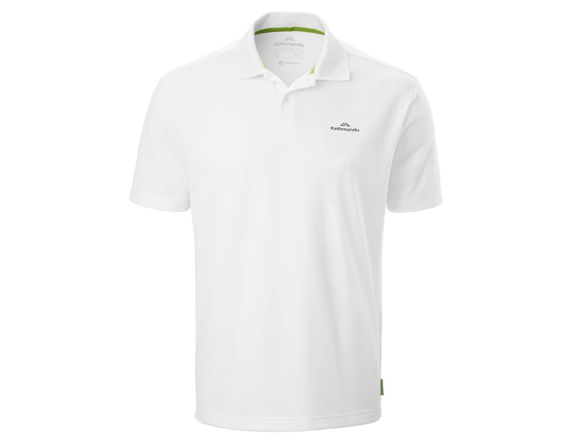 Kathmandu Vanua Men's Polo  Polo Shirt  T-Shirt - White