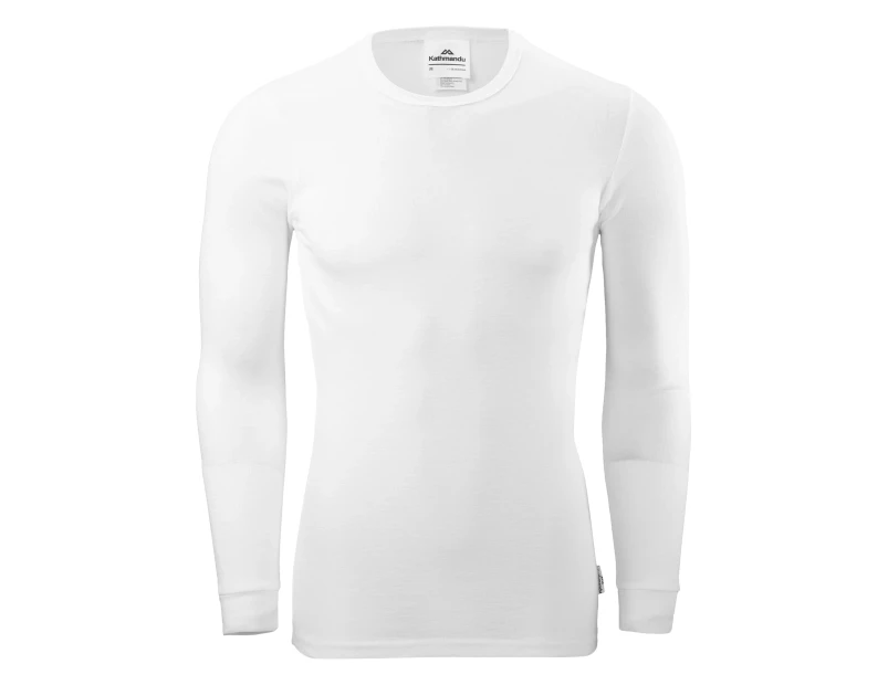Kathmandu KMDCore Polypro Mens Womens Long Sleeve Thermal Base Layer Top v2  Unisex  Shirts & Tops  Shapewear - White