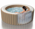 Intex 196x71cm PureSpa Bubble Massage 2-4 Adults Inflatable Spa - Cream