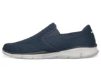 Skechers Men's Equalizer Double Play Slip-On Casual Moc Sneakers - Navy