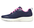 Skechers Women's Dynamight 2.0 Special Memory Trainers - Navy/Hot Pink
