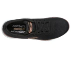 Skechers Women's Flex Appeal 3.0 First Insight Trainers - Black/Rose Gold