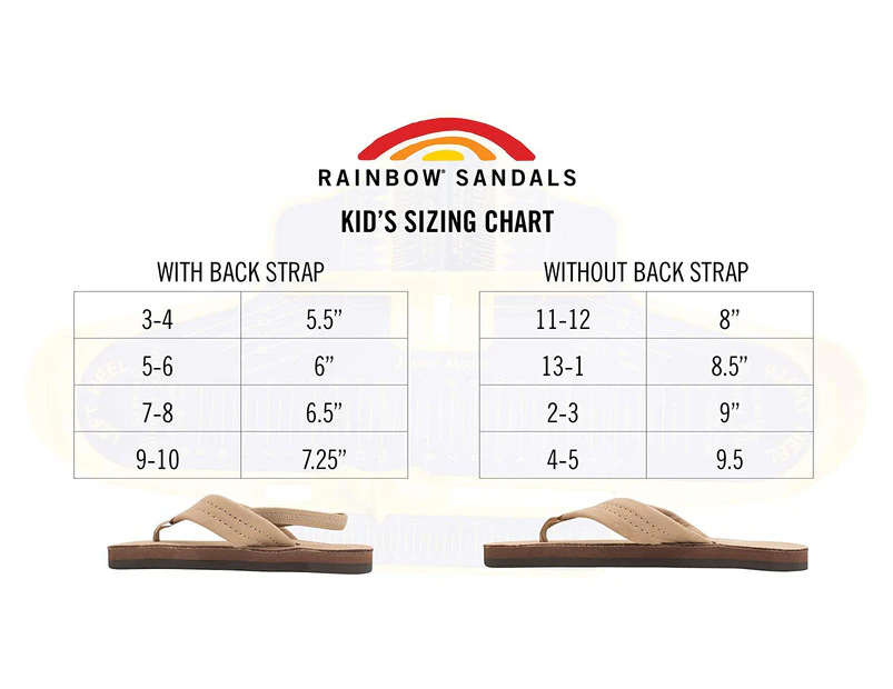 Rainbow Sandals Kid's Grombow's Soft Top Rubber w/Neoprene Strap