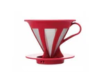 Hario Cafeor Dripper 2 Cup - 2 Colours - Red