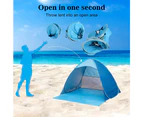 Beach Camping Tent Pop Up Tent Beach Sun Shelter Portable Sun Shade for Outdoor Picnic Outing Activities