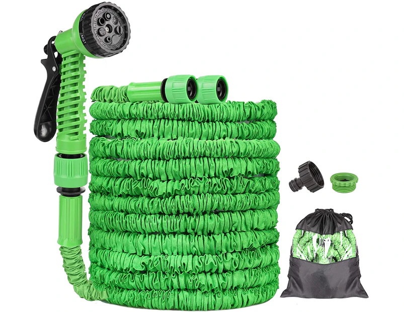 15m Expandable Garden Hose Pipe Water Hose with 7 Function Spray Gun Hand Shower