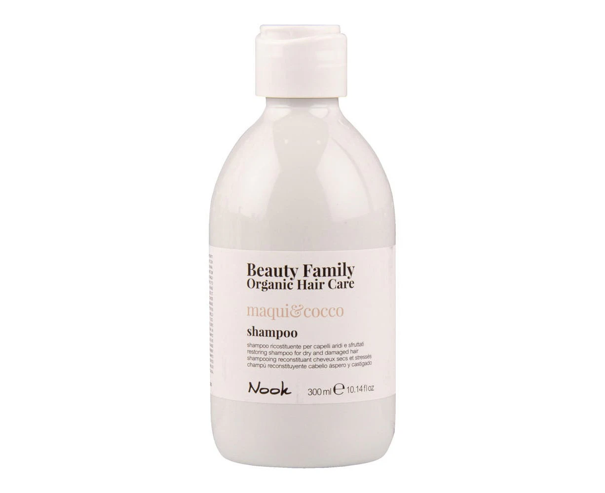 Nook Beauty Family Organic Hair Care Maqui&Cocco Shampoo 300ml - Restoring shampoo for dry and damaged hair