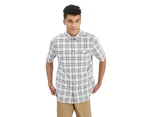 Kathmandu Tipu Men's Short Sleeve Shirt - Grey Graphite Check