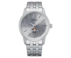 Citizen Men's 42mm Moon Phase Stainless Steel Watch - Silver