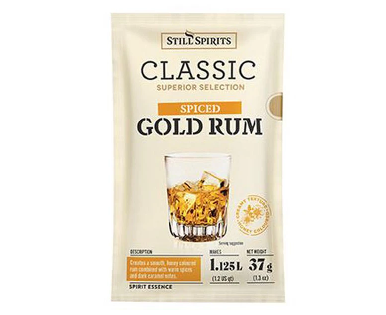 Top Shelf Select Rum Spiced Gold Rum Essence (2 x 1.125L Sachets)