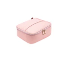 Strapsco Cosmetic Case Storage with Adjustable Dividers Portable Travel Makeup Bag Bridesmaid Bag-Pink-625