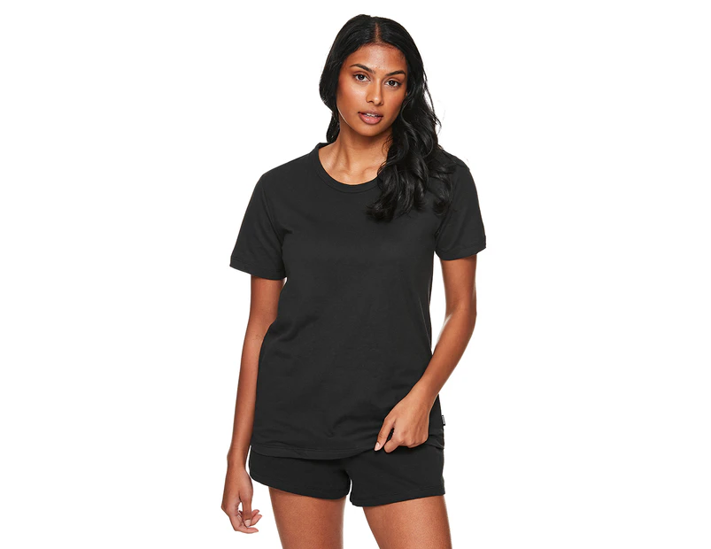 Bonds Women's Core Crewneck Tee / T-Shirt / Tshirt - Black