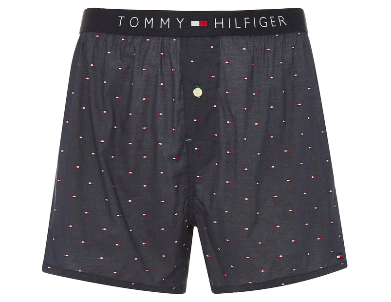 Tommy Hilfiger Men's Slim Fit Woven Boxer - Sailor Navy