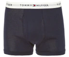 Tommy Hilfiger Men's Cotton Classics Trunk 3-Pack - Soft Blue/Light Blue/Navy