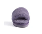 Aus Wooli Ugg Rosebay Women Sheepskin Fluff Slide - Purple