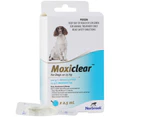 Moxiclear Fleas & Worms Treatment for Dogs 10-25kg Blue 3 Pack