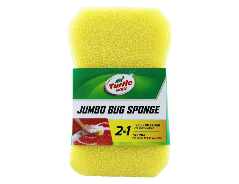 6PK Turtle Wax 2-in-1 Jumbo Bug Car Cleaning Sponge Polisher Wash Cleaner Yellow