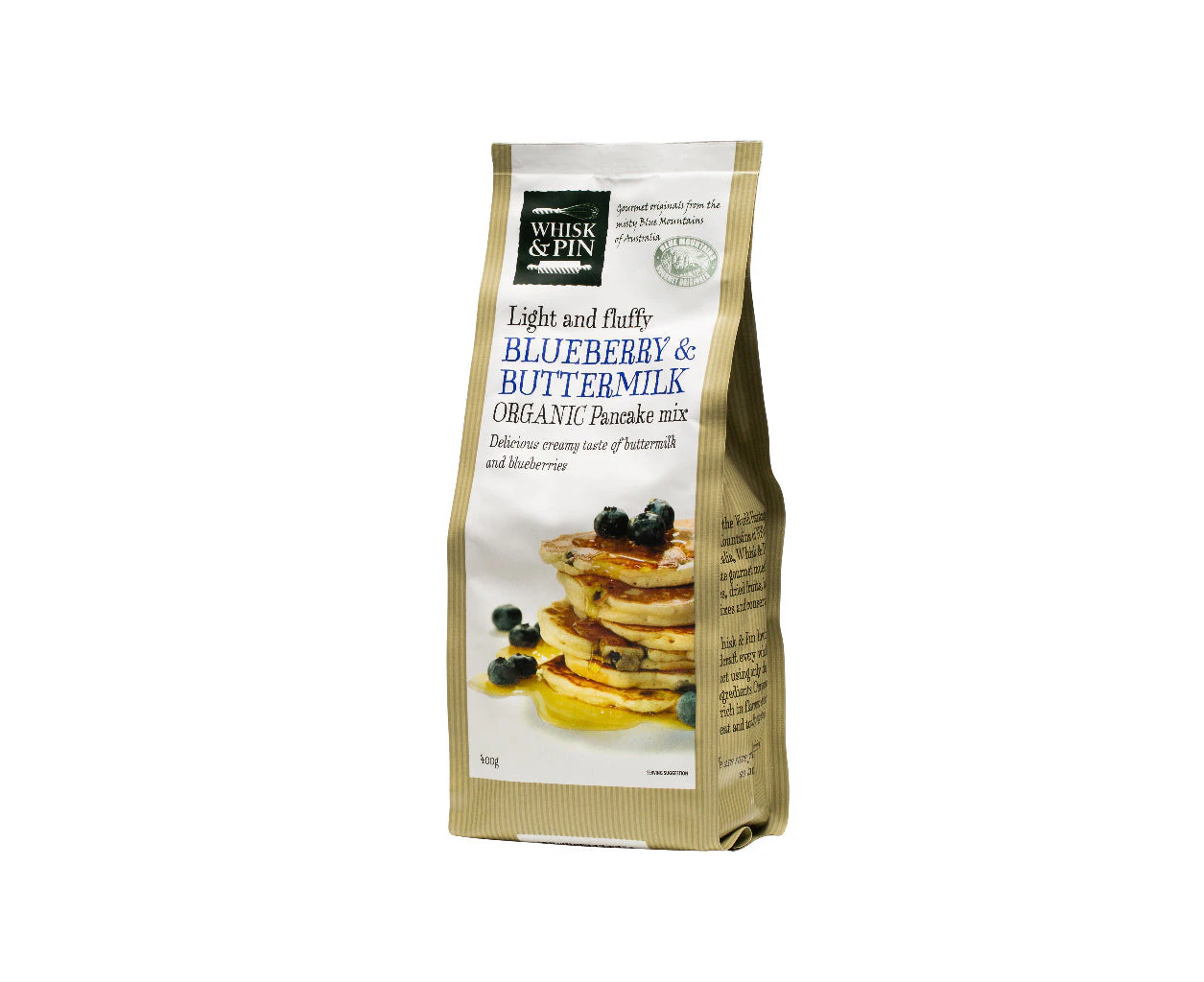 Organic Blueberry & Buttermilk Pancake Mix 400g - Whisk & Pin