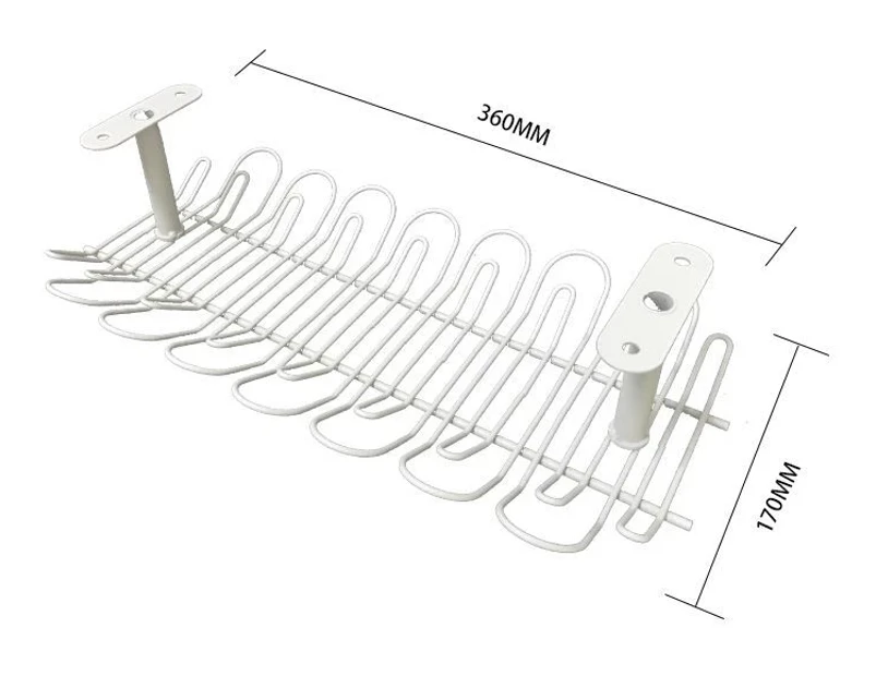 2x Router Plug Holders Adhesive Hanging Shelf Hook Socket Storage Mesh Basket