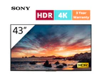 SONY 43" BRAVIA 4K Ultra HD HDR Pro Smart TV FWD43X80H