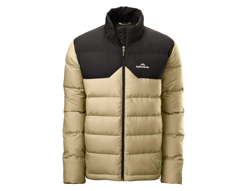 Kathmandu Epiq Mens 600 Fill Down Puffer Warm Outdoor Winter Jacket  Men's  Basic Jacket - Green Olive Grey/Black