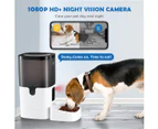 Petscene 6L Automatic Pet Feeder Auto Dog Cat Feeder with 1080HD Camera App Control and Night Vision