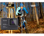 Elinz 4K HD Body Waterproof Sports Action Camera WiFi EIS Touch Screen Remote Control