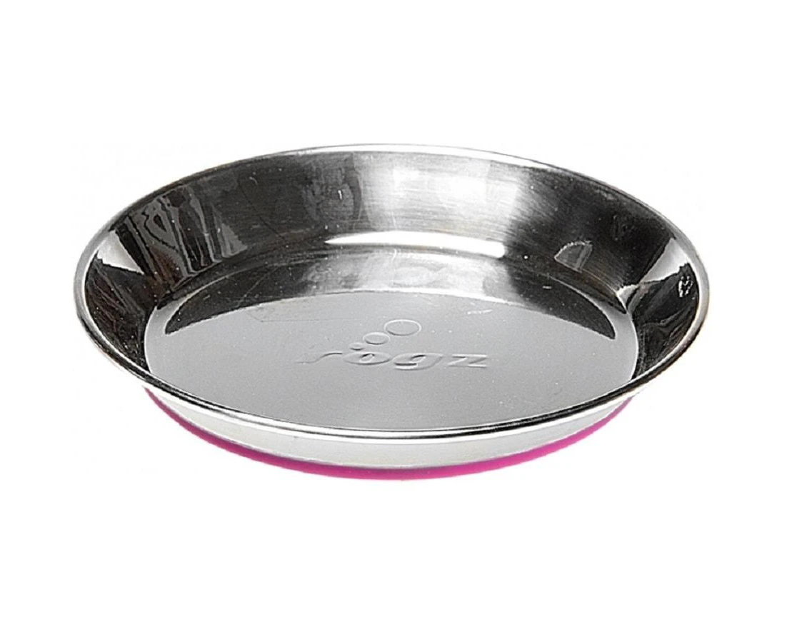 Rogz Anchovy Stainless Steel Cat Bowl Pink