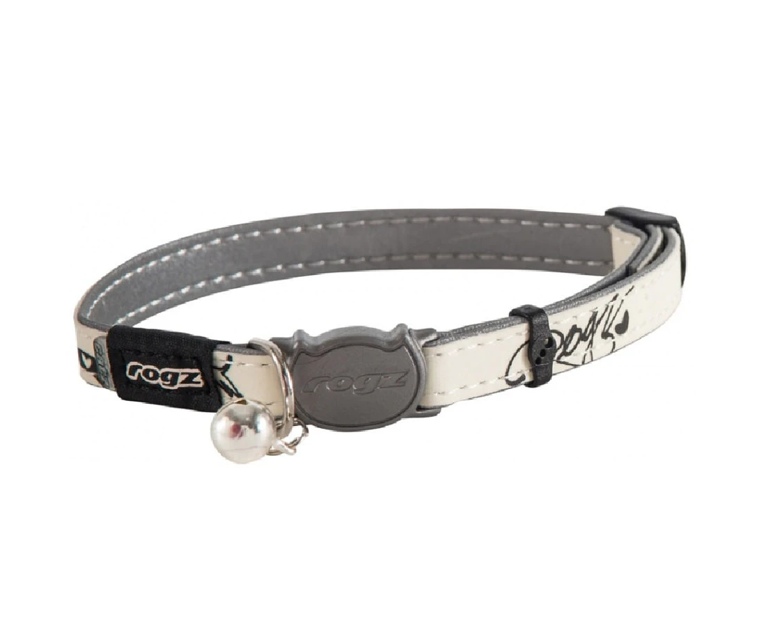 Rogz Glowcat Safeloc Collar Black Jumpin