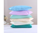 JustLinen 2Pcs 51x76cm Satin PillowCases Queen Size Comfort Soft Cover Bedding Set-Beige