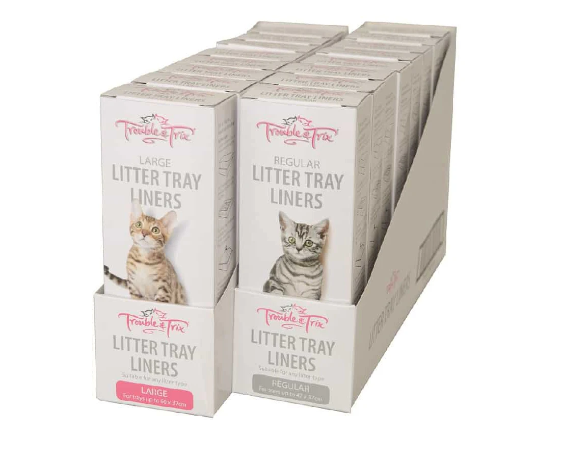 Trouble and Trix Litter Liners Large 15 Pack