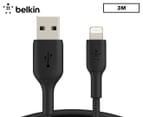 Belkin 3m BoostCharge USB-A to Lightning Cable - Black 1