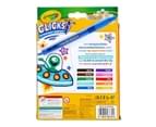 Crayola Clicks 10 Pack Retractable Markers - Multi 6