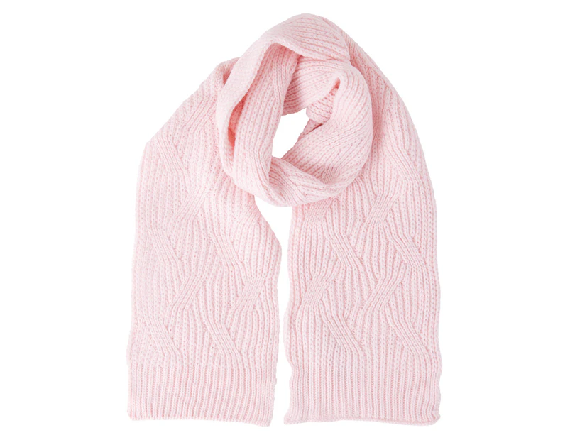 AC-LAB Kids' Cable Scarf - Soft Pink