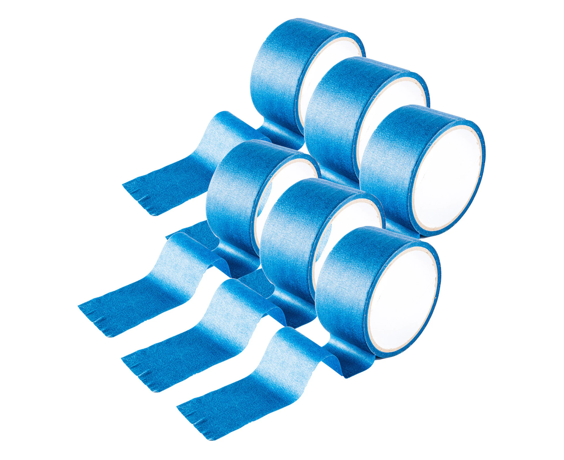 Handy Hardware 6PCE Painters Tape Blue Interior/Exterior Easy Peel 48mm x 10m - Blue