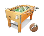 5FT Soccer Foosball Table Heavy Duty for Pub Game Room Drink Holders,Oak