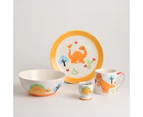 Royalclub 4 Piece Dinosaur Kid's Breakfast Set