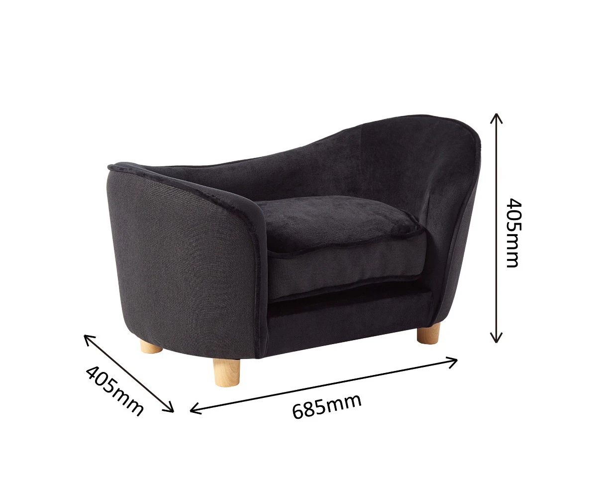 Petset Pet Sofa Black