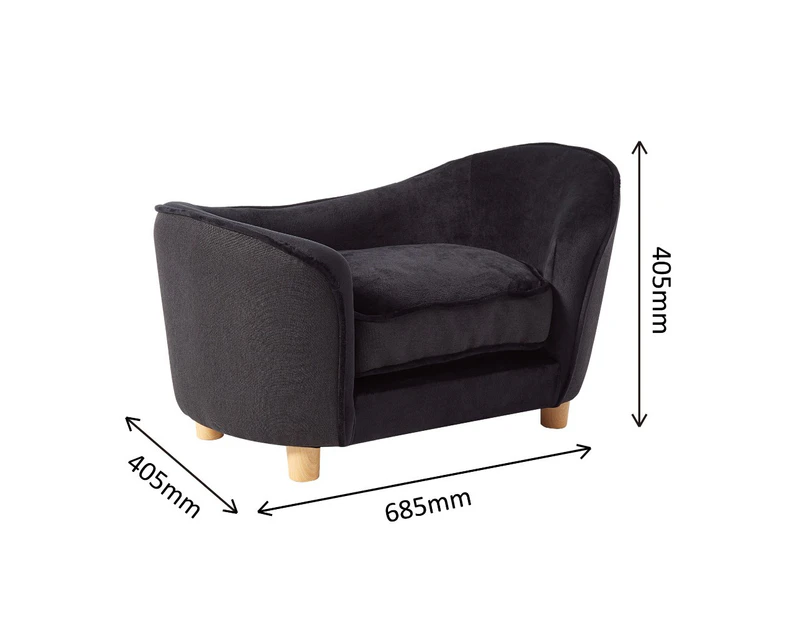 Petset Pet Sofa Black