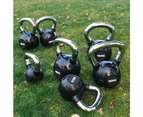 Black Coating Cast Iron Kettlebell Kattle Bell Fitness Lifting Pot Dumbbell Home Gym