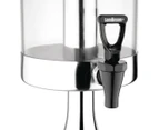 Olympia Single Juice Dispenser - Stainless Steel Silver & Plastic - Retro Style