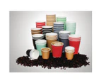 Fiesta Takeaway Coffee Cups Ripple Wall Kraft 450ml (Pack of 25)